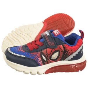 Buty Sportowe J Ciberdron F - Mesh+Print. Marvel Spiderman Lights Navy/Red J45LBF 014CE C0735 (GE151-a) Geox