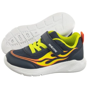 Buty Sportowe J Sprintye B.B - Mesh+Geobuck Navy/Lime J45GBB 01454 C0749 (GE145-a) Geox