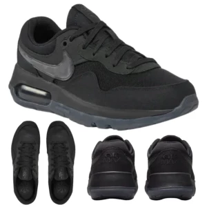 BUTY SPORTOWE MŁODZIEŻOWE WYGODNE CZARNE NIKE AIR MAX MOTIF DH9388003 r. 38