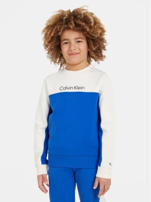 Calvin Klein Jeans Bluza Color Block IB0IB01866 Niebieski Regular Fit