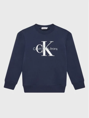 Calvin Klein Jeans Bluza Monogram Logo IU0IU00265 Granatowy Regular Fit