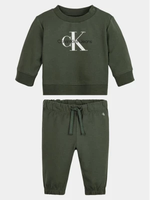 Calvin Klein Jeans Dres IN0IN00017 Zielony Regular Fit