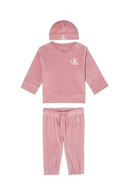 Calvin Klein Jeans dres niemowlęcy kolor różowy