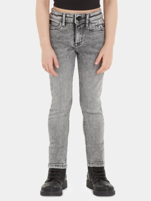 Calvin Klein Jeans Jeansy IG0IG02155 Szary Skinny Fit