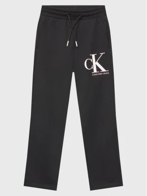 Calvin Klein Jeans Spodnie dresowe Monogram IG0IG01985 Czarny Regular Fit