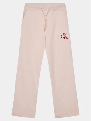 Calvin Klein Jeans Spodnie dresowe Monogram IG0IG02448 Różowy Relaxed Fit