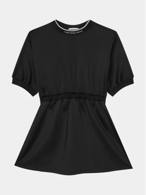 Calvin Klein Jeans Sukienka codzienna Shine Logo IG0IG02318 Czarny Regular Fit