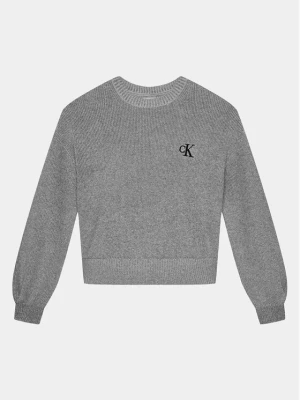 Calvin Klein Jeans Sweter Festive IG0IG02327 Szary Regular Fit