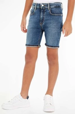 Calvin Klein Jeans szorty jeansowe dziecięce kolor granatowy