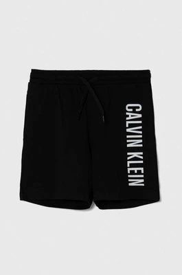 Calvin Klein Jeans szorty plażowe dziecięce kolor czarny regulowana talia