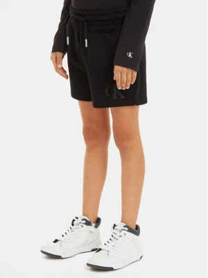 Calvin Klein Jeans Szorty sportowe Iridescent IG0IG02452 Czarny Regular Fit