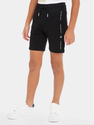 Calvin Klein Jeans Szorty sportowe Minimalistic IB0IB02061 Czarny Regular Fit