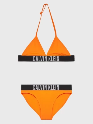 Calvin Klein Swimwear Strój kąpielowy KY0KY00026 Pomarańczowy