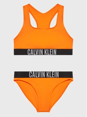 Calvin Klein Swimwear Strój kąpielowy KY0KY00027 Pomarańczowy