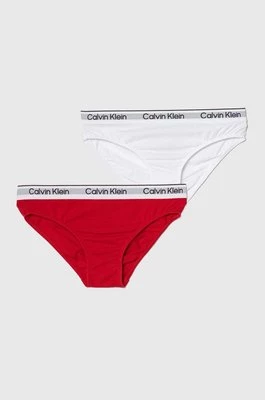 Calvin Klein Underwear figi dziecięce 2-pack kolor bordowy