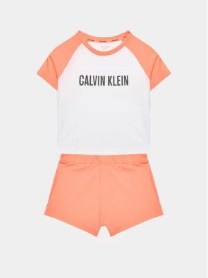 Calvin Klein Underwear Piżama G80G800618 Koralowy Regular Fit