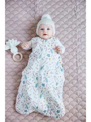 Cam Cam Copenhagen Śpiworek niemowlęcy w kolorze białym ze wzorem - 2,5 TOG rozmiar: 68