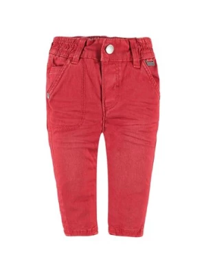 Chłopięce spodnie dla niemowlaka czerwone Kanz