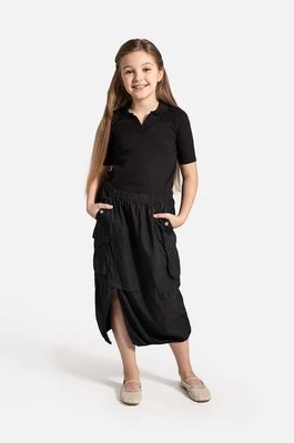 Coccodrillo spódnica dziecięca kolor czarny midi prosta