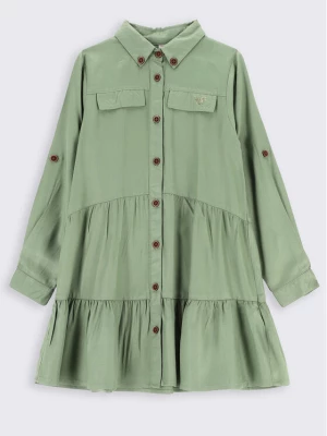 Coccodrillo Sukienka koszulowa ZC2128102MAK Zielony Regular Fit