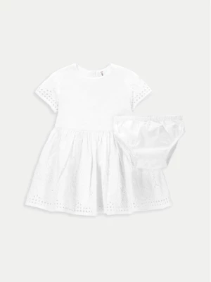 Coccodrillo Sukienka letnia WC4128202GPN Biały Regular Fit