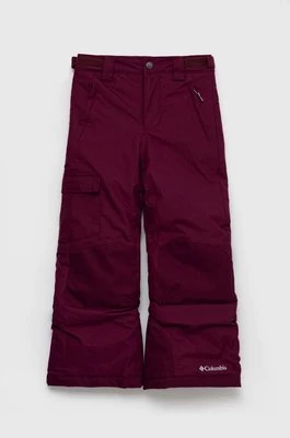 Columbia spodnie narciarskie dziecięce kolor fioletowy