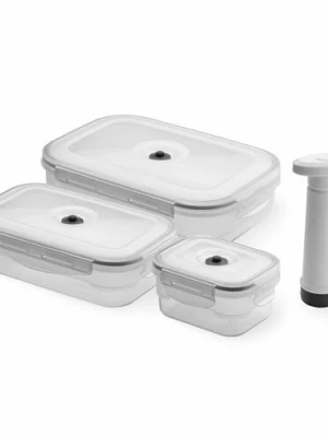 Compactor 3-częściowy komplet pojemników próżniowych plastikowych do żywności Aspi Fresh