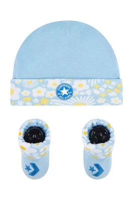 Converse komplet niemowlęcy - czapka i skarpetki 2-pack kolor niebieski