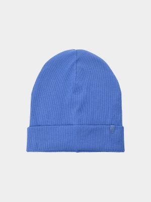 Czapka beanie dziecięca - kobaltowa 4F