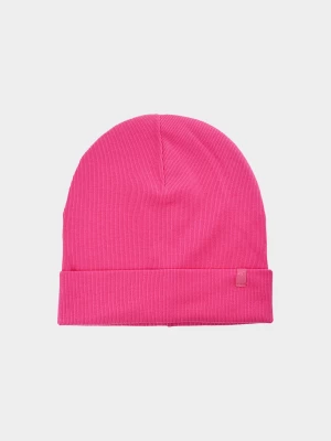 Czapka beanie dziecięca - różowa 4F