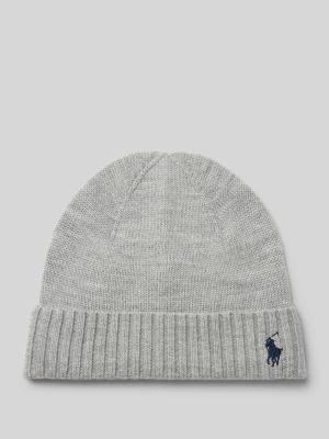 Czapka beanie z wełny z wyhaftowanym logo Polo Ralph Lauren Teens