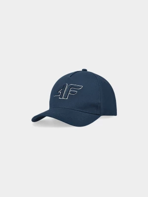 Czapka z daszkiem strapback chłopięca - granatowa 4F