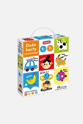 CzuCzu Duże karty kontrastowe BRIGHT JUNIOR MEDIA