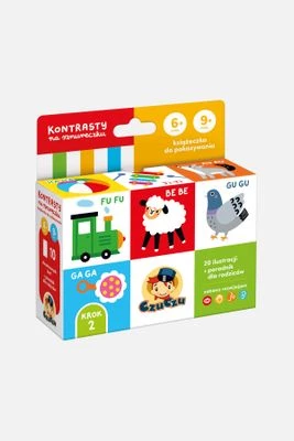 CzuCzu Kontrasty na sznureczku książeczka dla dzieci BRIGHT JUNIOR MEDIA