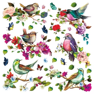Dekoracja samoprzylepna Birds, 30 x 30 cm 4-Home