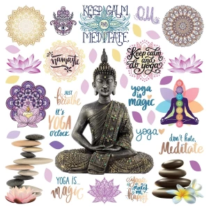 Dekoracja samoprzylepna Budda, 30 x 30 cm 4-Home