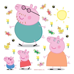 Dekoracja samoprzylepna Świnka Peppa, 30 x 30 cm 4-Home