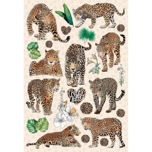 Dekoracja samoprzylepna Tigers, 42,5 x 65 cm 4-Home