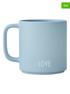 Design Letters Kubki (2 szt.) "Siblings Cups Blue Brother" w kolorze błękitnym - 2 x 175 ml rozmiar: onesize