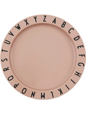 Design Letters Talerz "Eat & Learn" w kolorze jasnoróżowym - Ø 20 cm rozmiar: onesize