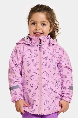 Didriksons kurtka przeciwdeszczowa dziecięca NORMA KIDS PR JKT 3 kolor fioletowy