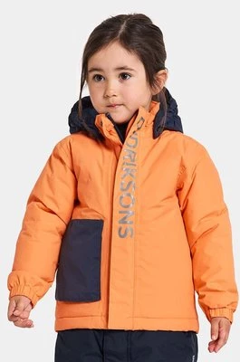 Didriksons kurtka zimowa dziecięca RIO KIDS JKT kolor pomarańczowy