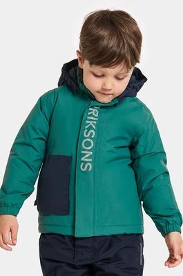 Didriksons kurtka zimowa dziecięca RIO KIDS JKT kolor zielony