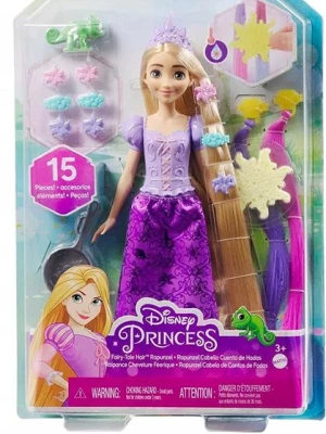 ﻿Disney Princess Lalka Roszpunka Bajkowe Włosy zmiana koloru Mattel HLW18