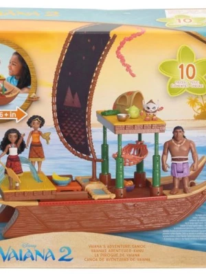 DISNEY VAIANA 2 ZESTAW DUŻA ŁÓDŹ 40 CM LALKA VAIANA RUCHOME ELEMENTY JBT78