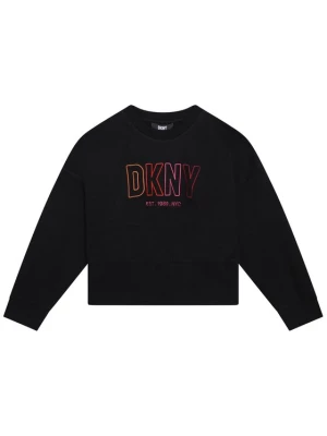DKNY Bluza D35S94 S Czarny Regular Fit