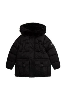 Dkny kurtka dziecięca kolor czarny DKNY