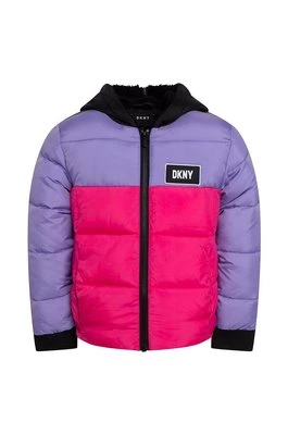 Dkny kurtka dziecięca kolor różowy DKNY