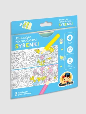 "Dłuuugie kolorowanki. Syrenki" książka z zadaniami BRIGHT JUNIOR MEDIA