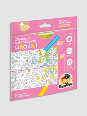 "Dłuuugie kolorowanki. Wróżki" książka z zadaniami BRIGHT JUNIOR MEDIA